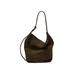 Split leather bucket bag цвет: Зеленый