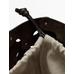 Suede leather shopper bag with studs цвет: Коричневый
