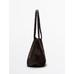 Large braided nappa leather tote bag цвет: Коричневый