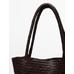 Large braided nappa leather tote bag цвет: Коричневый