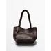 Large braided nappa leather tote bag цвет: Коричневый