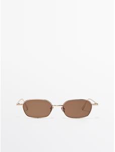 Metallic sunglasses цвет: Коричневый