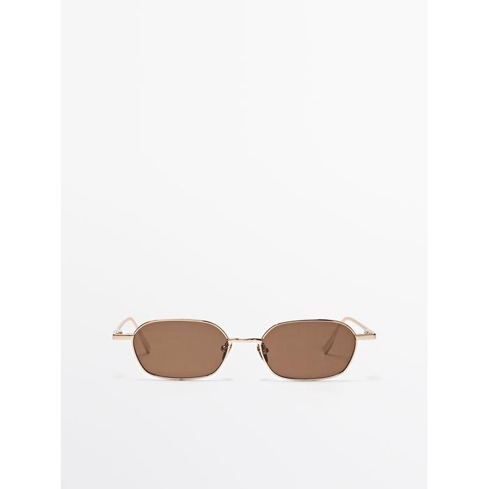 Metallic sunglasses цвет: Коричневый