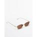 Metallic sunglasses цвет: Коричневый