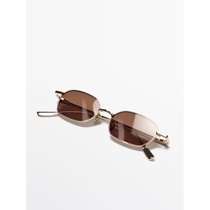 Metallic sunglasses цвет: Коричневый