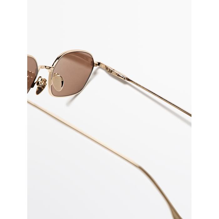 Metallic sunglasses цвет: Коричневый