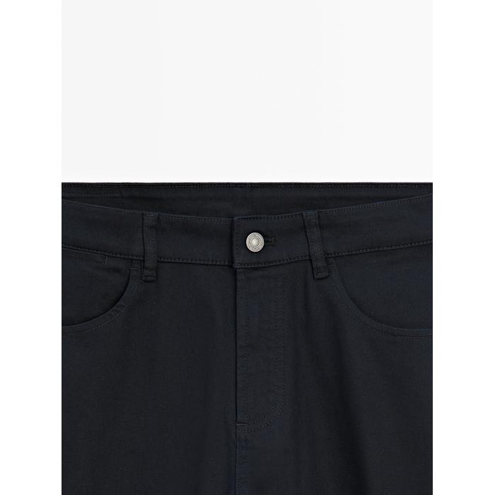 Cotton blend slim fit denim trousers цвет: Темно-синий