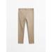 Cotton blend slim fit denim trousers цвет: Песочный