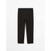 100% linen houndstooth trousers цвет: Шоколадный