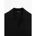 Polo neck knitted jumper wool blend цвет: Черный