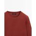 Knitted sweater round neck цвет: Терракотовый