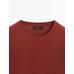 Knitted sweater round neck цвет: Терракотовый