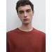 Knitted sweater round neck цвет: Терракотовый