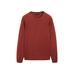 Knitted sweater round neck цвет: Терракотовый