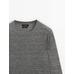 Mouliné knitted jumper 100% linen цвет: Антрацитово-серый