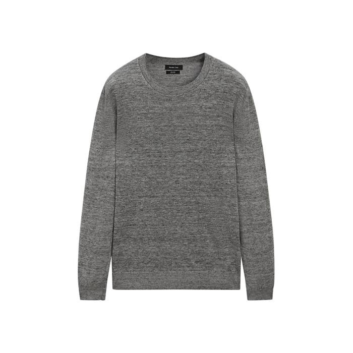 Mouliné knitted jumper 100% linen цвет: Антрацитово-серый