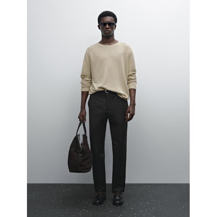 100% linen knitted jumper цвет: Дымчатый