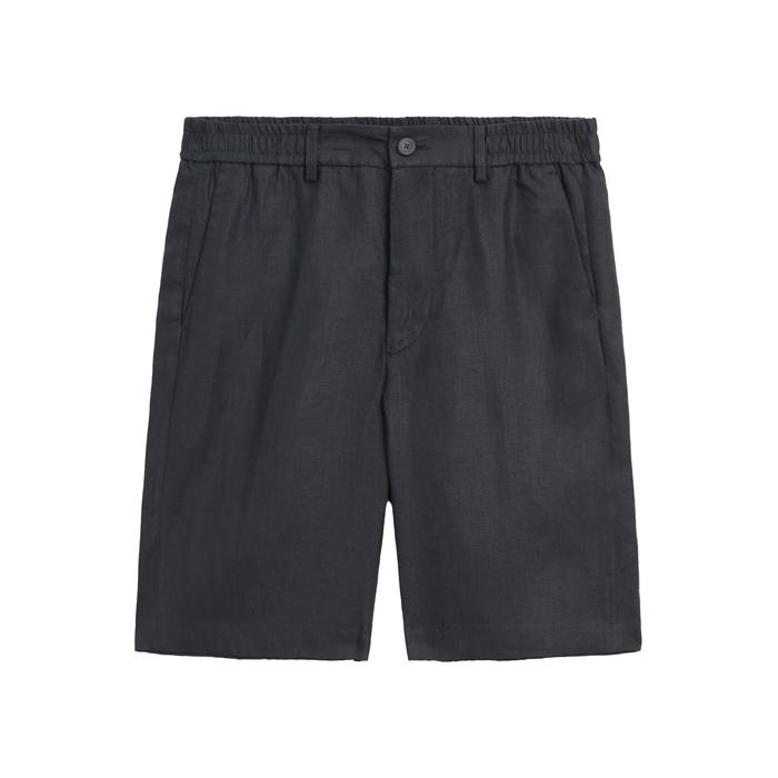 Semi jogger fit linen bermuda цвет: Темно-синий
