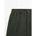 Semi jogger fit linen bermuda цвет: Темно-зеленый
