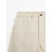 Semi jogger fit linen bermuda цвет: Песочный