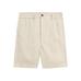 Semi jogger fit linen bermuda цвет: Песочный
