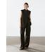 Waistcoat with linen turtleneck цвет: Черный