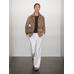Fluid suede leather jacket цвет: Кротово-коричневый