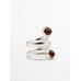 Inlaid spiral ring цвет: Горчично-желтый
