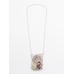 Stone net necklace цвет: Серебряный