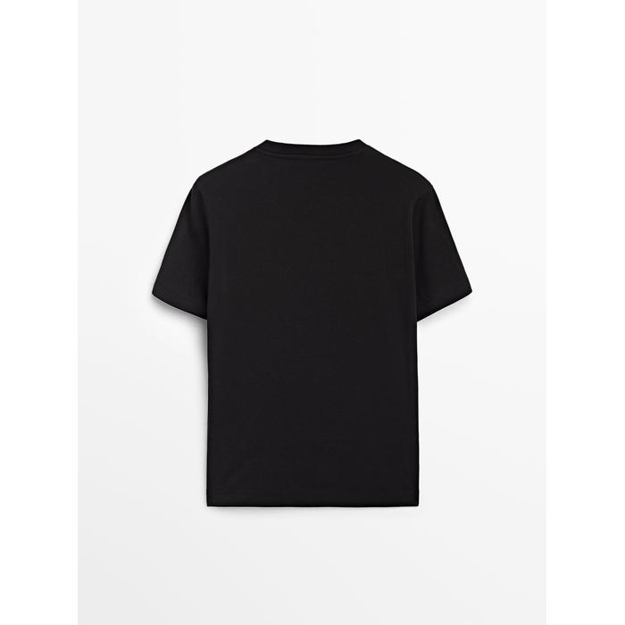 T-shirt round neck 100% cotton цвет: Черный