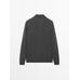 Rib knit polo 100% cashmere цвет: Серый средний