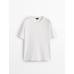 Round neck T-shirt цвет: Натуральный, кремовый