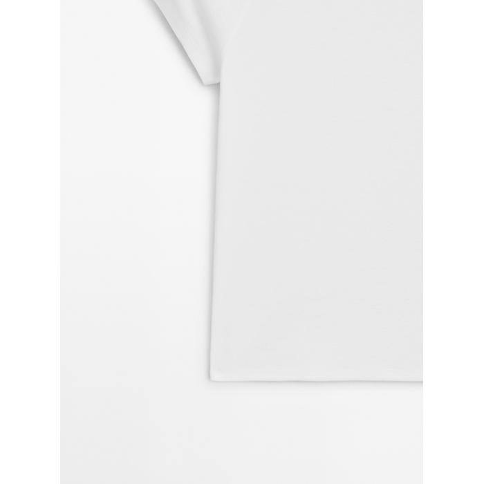 100% cotton raglan fitted T-shirt цвет: Белый