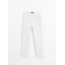 Cropped mid rise slim fit jeans цвет: Натуральный, кремовый