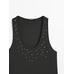 Halter top with studs цвет: Свинцовый
