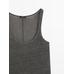 Linen fabric detail straps top цвет: Болотно-зеленый