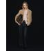 Flowing suede leather blazer цвет: Песочный