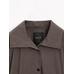 Linen blend bomber jacket цвет: Шоколадный