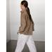 Fluid suede leather jacket цвет: Кротово-коричневый