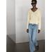 Long sleeve knitted jumper 100% linen цвет: Желтый