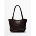 Large braided nappa leather tote bag цвет: Коричневый