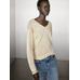 Long sleeve knitted jumper 100% linen цвет: Желтый
