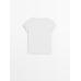 100% cotton raglan fitted T-shirt цвет: Белый