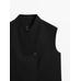 Waistcoat with linen turtleneck цвет: Черный