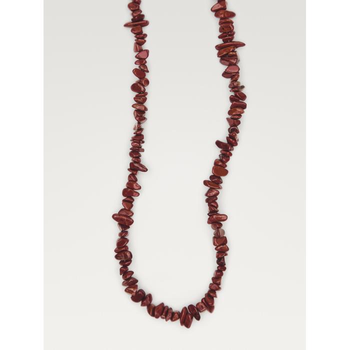 Stone necklace цвет: Гранатовый