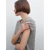 Short sleeve linen striped t-shirt цвет: Черный