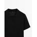 Openwork polo knit linen blend jumper цвет: Черный