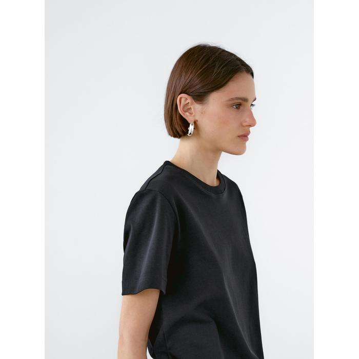 T-shirt round neck 100% cotton цвет: Черный