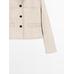Short jacket with suede stitching цвет: Цвет льда