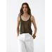 100% linen tank top цвет: Хаки